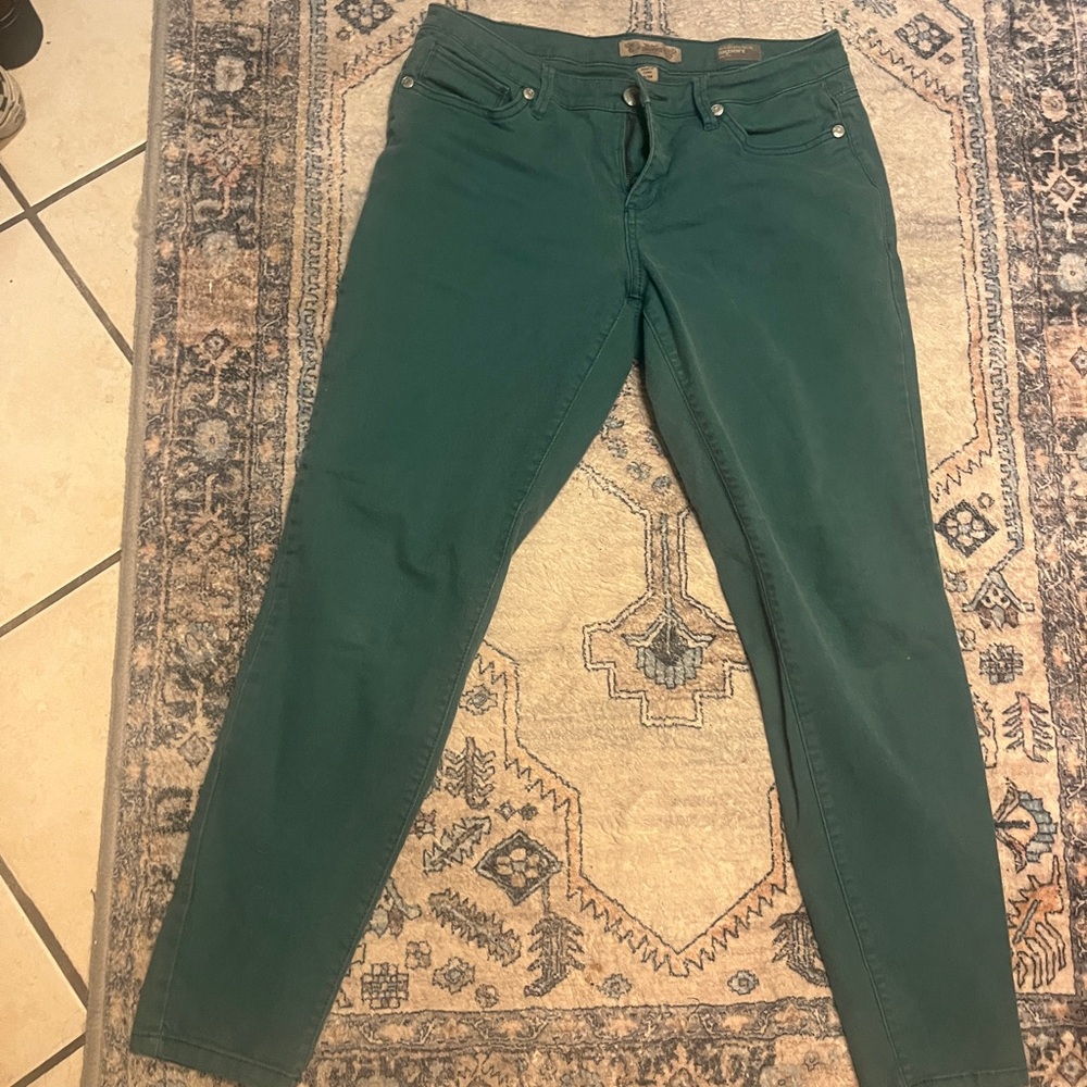 Vintage America Green Denim Jeans